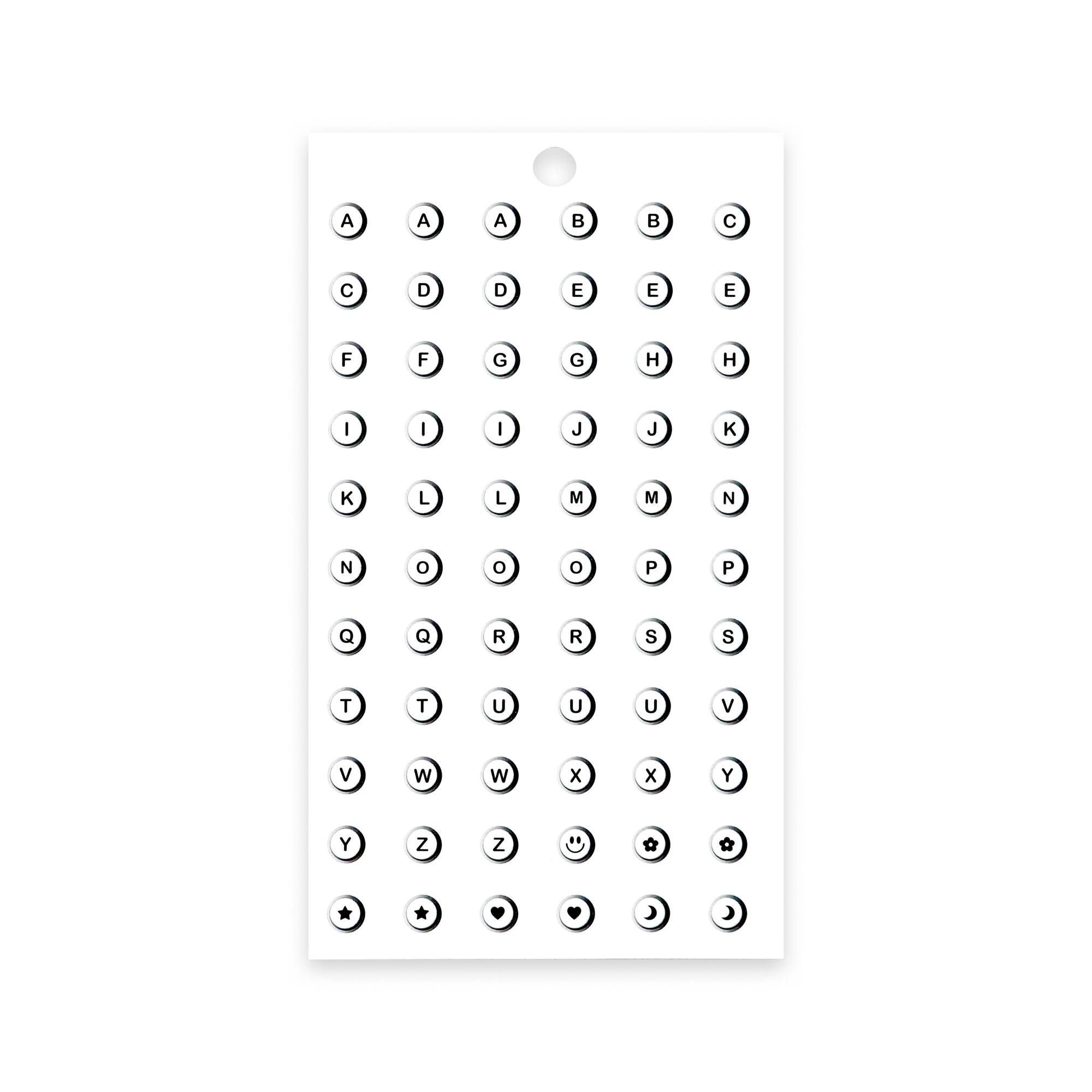 Black & White Beads Alphabet & Icon Stickers by Recollections™